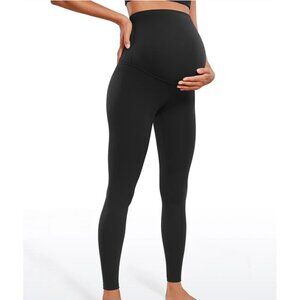 CRZ Yoga Butterluxe Maternity Leggings Full Length 28“ Black Size Small